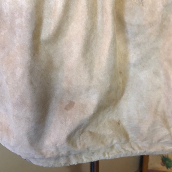 Shea Paris Vail size 14 Suede Leather & Fur Parka Made in USA Cinched Waist Tan - Picture 14 of 16